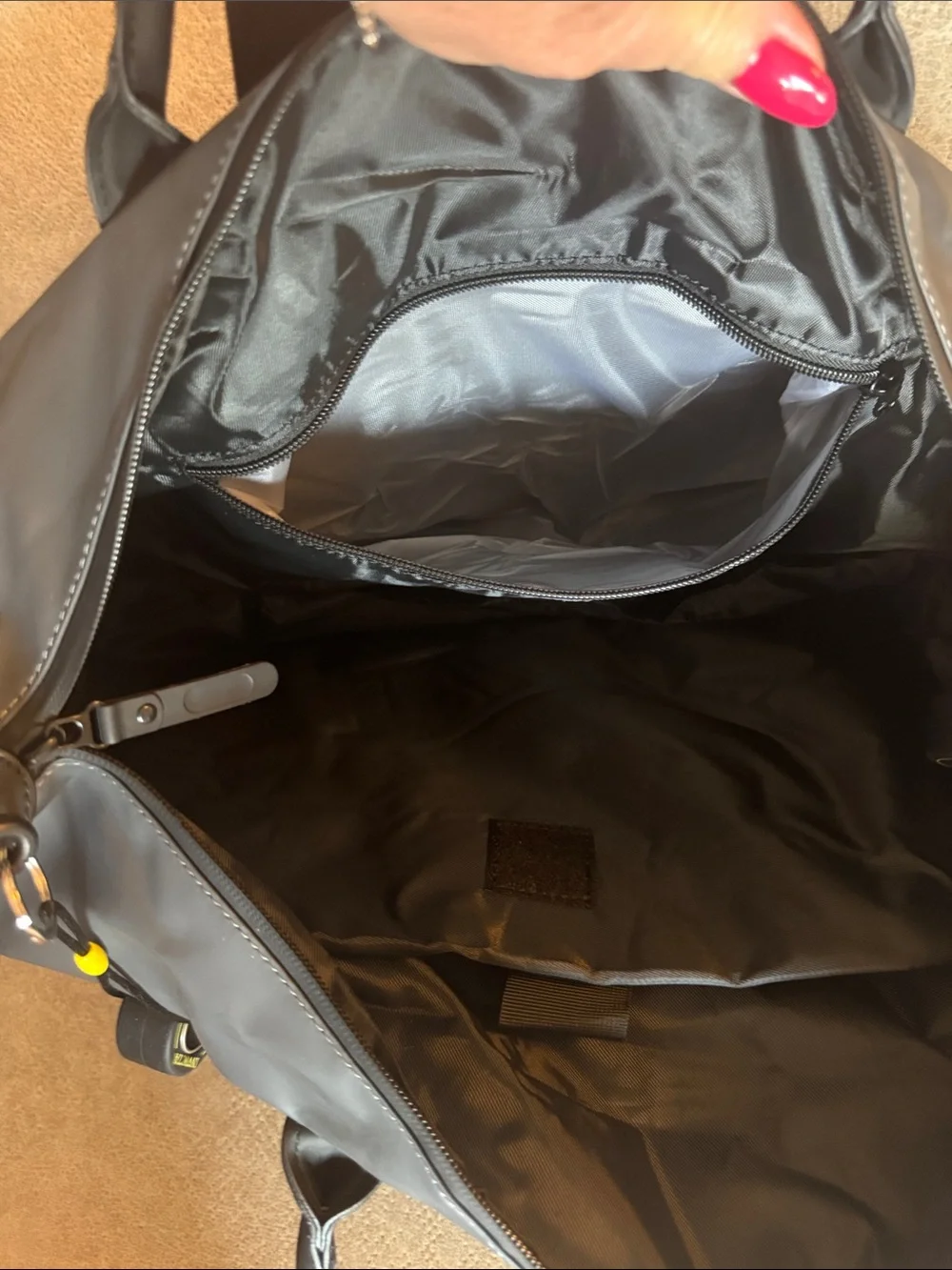 Invicta Racing Black and Yellow Duffel Tote includes Invicta hat!